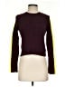 Zara Color Block Burgundy Pullover Sweater Size S - photo 1