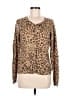 H&M Animal Print Brown Pullover Sweater Size M - photo 1