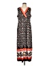 Chico's 100% Polyester Print Black Casual Dress Size Lg (2) - photo 1