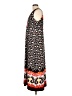 Chico's 100% Polyester Print Black Casual Dress Size Lg (2) - photo 5
