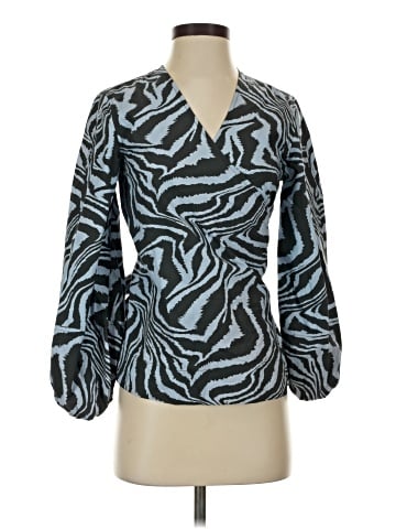 Ganni Long Sleeve Blouse (view 1)