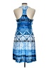 Gerry Print Blue Cocktail Dress Size L - photo 2