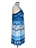 Gerry Print Blue Cocktail Dress Size L - photo 4