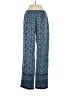 Blair 100% Polyester Paisley Blue Casual Pants Size S - photo 1