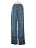 Blair 100% Polyester Paisley Blue Casual Pants Size S - photo 2