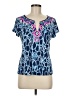 Lilly Pulitzer Blue Short Sleeve Top Size M - photo 1