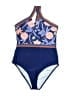 Cupshe Print Blue One Piece Swimsuit Size M - photo 1