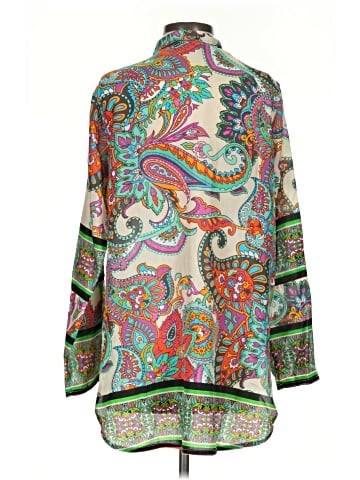 Johnny Was 3/4 Sleeve Silk Top (view 2)