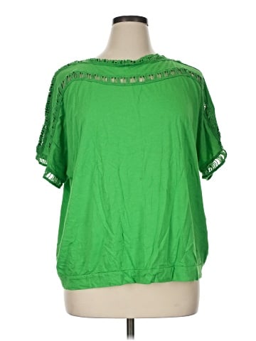 Denim 24/7 Short Sleeve Blouse (view 1)