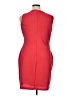 Calvin Klein Chevron-herringbone Red Cocktail Dress Size 14 - photo 2