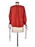 Derek Lam 100% Polyester Red 3/4 Sleeve Blouse Size EU (IT) 42 / US 6 - photo 2