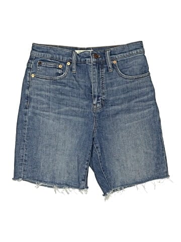 Madewell High-Rise Mid-Length Denim Shorts in Gosford Wash (view 1)