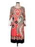 PREMISE Paisley Red Casual Dress Size L - photo 1
