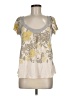 Language Los Angeles Ivory Short Sleeve Top Size M - photo 1