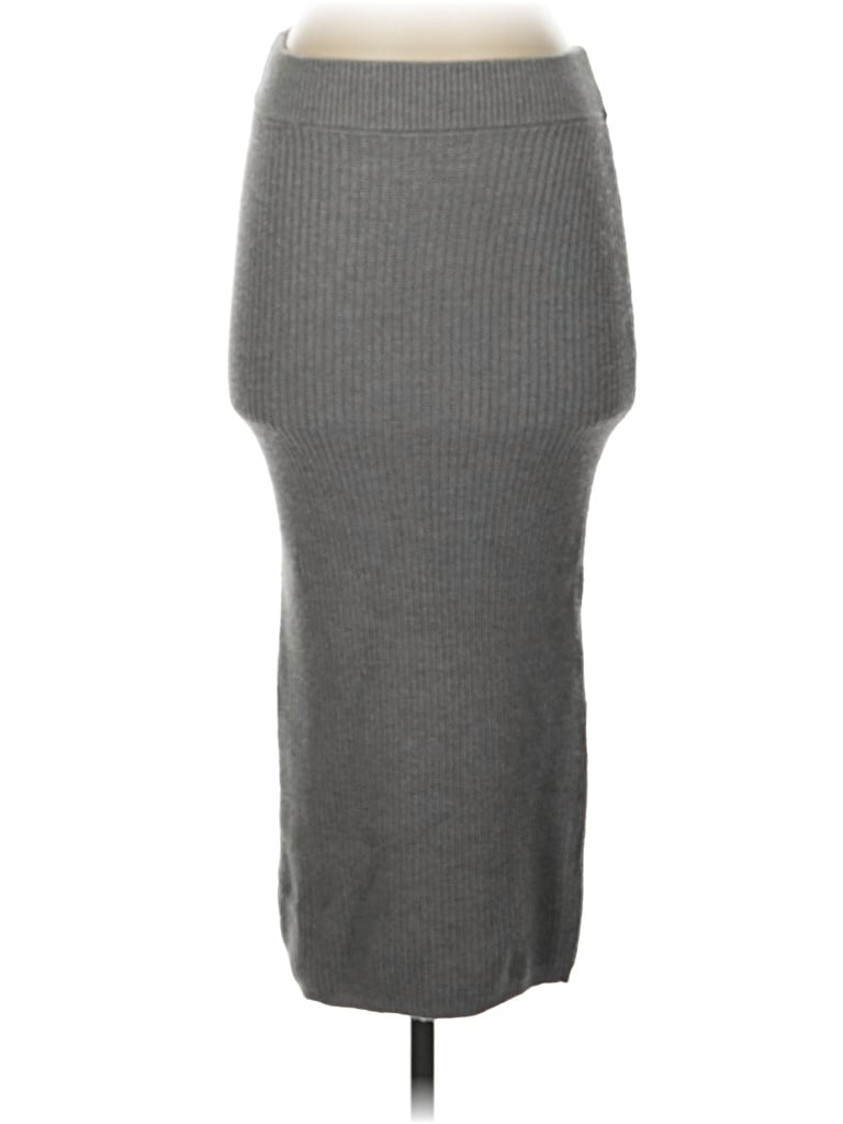 Express Casual Skirt In Gray