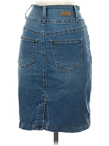 Bleu Denim Skirt (view 2)