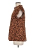 Angashion Animal Print Brown Sleeveless Blouse Size M - photo 5