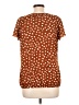 Sara Michelle Brown Short Sleeve Blouse Size L - photo 2