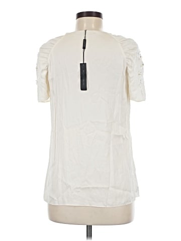 Elie Tahari Short Sleeve Silk Top (view 2)