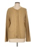 Classic Elements 100% Acrylic Tan Cardigan Size L - photo 1