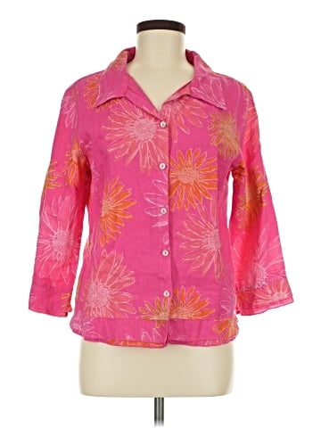 Fresh Produce 3/4 Sleeve Button-Down Shirt (view 1)