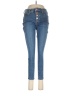 Express Solid Blue Jeans Size 8 - photo 1