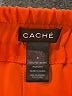 Cache 100% Polyester Solid Orange Shorts Size 8 - photo 3