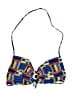 Red Carter Print Blue Swimsuit Top Size L - photo 1