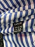 Shein 100% Polyester Stripes Blue 3/4 Sleeve Blouse Size 6 - photo 4
