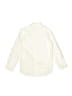 Baby Gap 100% Cotton Solid Ivory Long Sleeve Button-Down Shirt Size 5 - photo 2