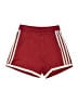 Adidas 100% Polyester Stripes Red Athletic Shorts Size XS - photo 1