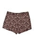 Ecote Animal Print Burgundy Shorts Size 4 - photo 1