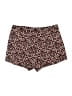 Ecote Animal Print Burgundy Shorts Size 4 - photo 2