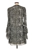 Parker 100% Polyester Paisley Gray Casual Dress Size L - photo 2