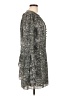 Parker 100% Polyester Paisley Gray Casual Dress Size L - photo 4