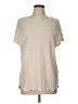 FRAME 100% Linen Ivory Short Sleeve Top Size L - photo 1