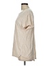 FRAME 100% Linen Ivory Short Sleeve Top Size L - photo 5