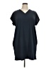 Stylus Solid Gray Casual Dress Size XL - photo 1