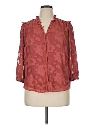 LC Lauren Conrad 3/4 Sleeve Blouse (view 1)