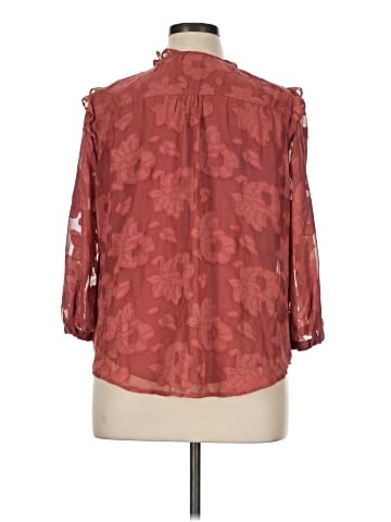 LC Lauren Conrad 3/4 Sleeve Blouse (view 2)