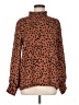 Unbranded Animal Print Brown Long Sleeve Blouse Size M - photo 1