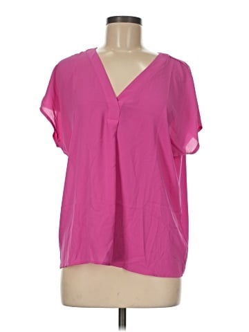Ann Taylor Short Sleeve Blouse (view 1)