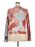 Nic + Zoe Print Blue Pullover Sweater Size XXL - photo 2