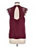 Express 100% Polyester Burgundy Sleeveless Blouse Size M - photo 2