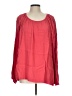 J.Jill 100% Rayon Red Long Sleeve Blouse Size L - photo 1