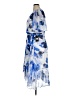 DKNY 100% Polyester Blue Cocktail Dress Size 14 - photo 5