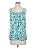CAbi 100% Rayon Blue Sleeveless Blouse Size S - photo 1