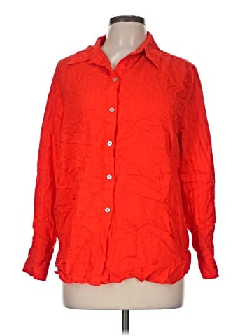 MNG 3/4 Sleeve Button-Down Shirt (view 1)