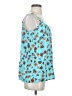 CAbi 100% Rayon Blue Sleeveless Blouse Size S - photo 4
