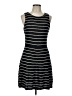 Alice + Olivia Stripes Black Cocktail Dress Size L - photo 1
